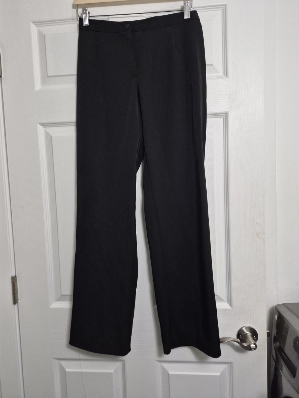 Women's Classic Black Straight-Leg Dress Pants
